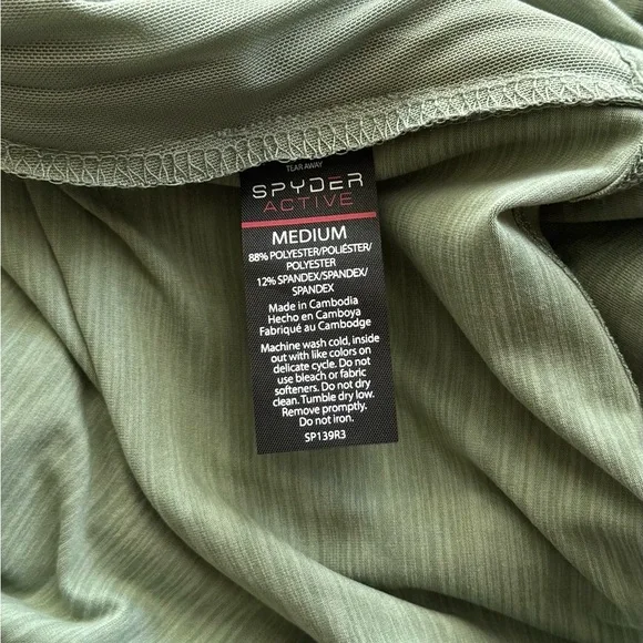 Spyder Active Women’s Athletic Running Top Green Size M - Picture 6 of 6